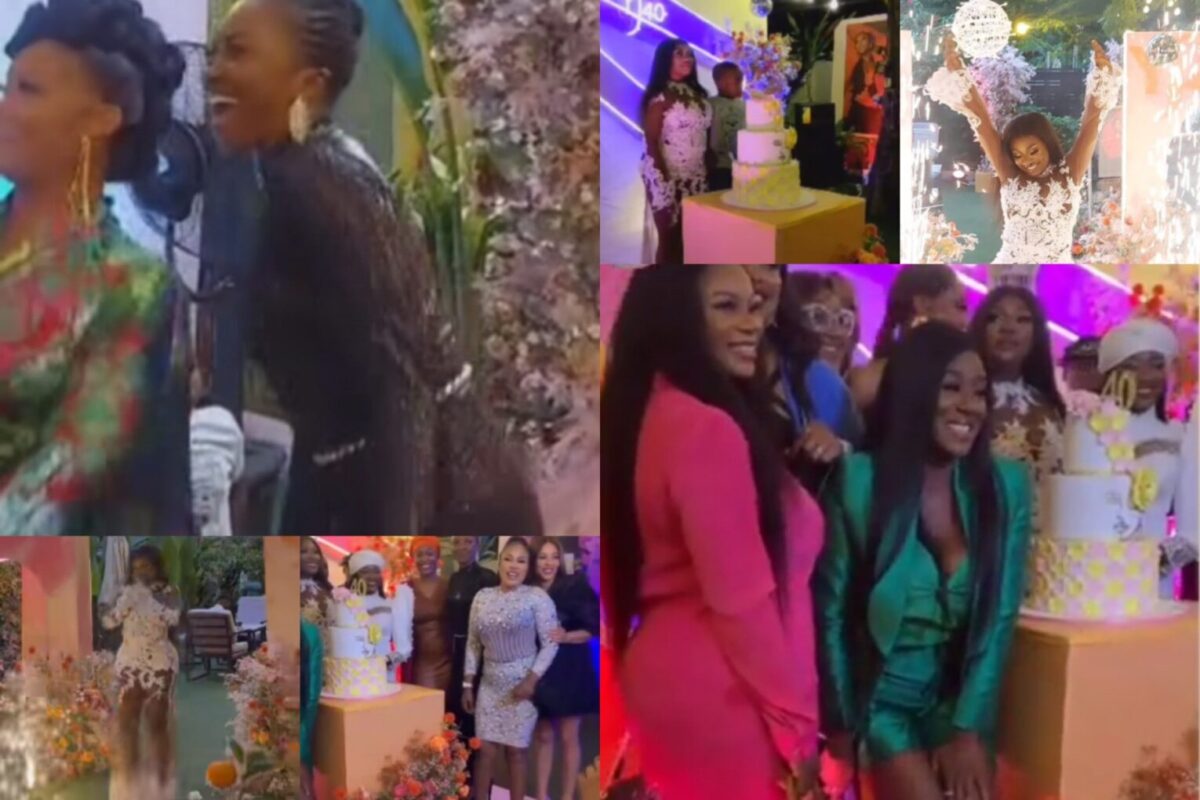 Kate Henshaw, Osas Ighodaro, others serenade Yvonne Jegede with love at her 40th birthday party (Video)