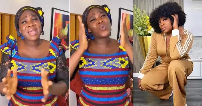 Mercy Johnson reacts as Funke Akindele threatens to assault her