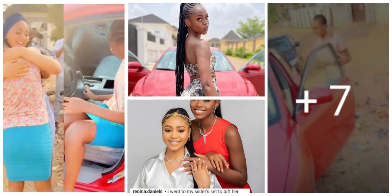 Regina Daniels buy Her younger Sister A Big Car as she celebrates her 19th Birthday Today (Video)