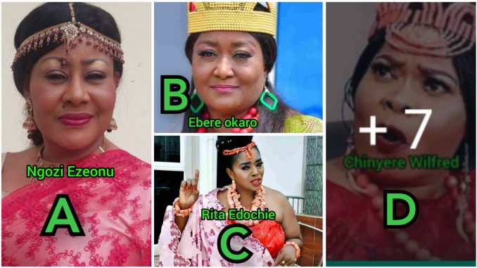 Among these 8 veteran nollywood actresses Who plays the Queen role better, Who is the Best? (photos)