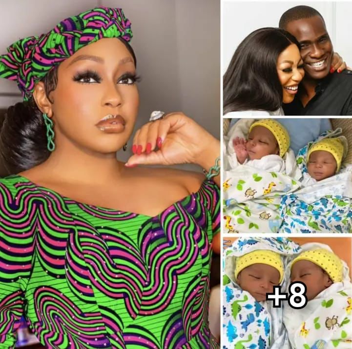 Congratulations pour in as Rita Dominic reportedly welcomes set of twins with hubby in UK